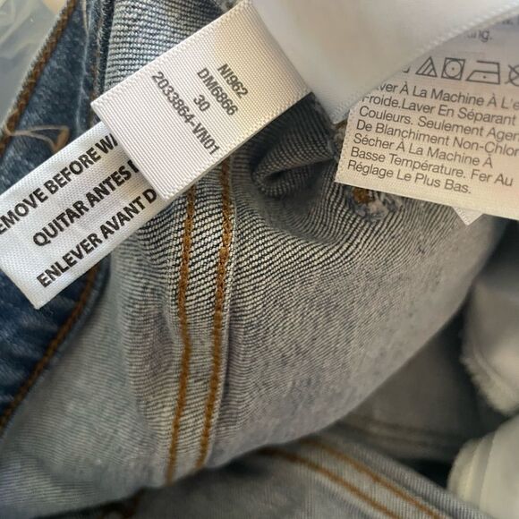 Madewell Mid-Rise Kick Out Cropped Jeans Size 30 - Picture 5 of 10